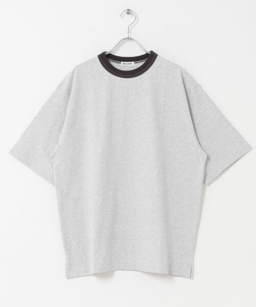 URBAN RESEARCH DOORS（アーバンリサーチドアーズ）の「FORK&SPOON　リンガーショートスリーブTシャツ（Tシャツ/カットソー・メンズ・GRYxCCL/BRNxSAX/NVYxGRN・4/5）」の4枚目の写真
