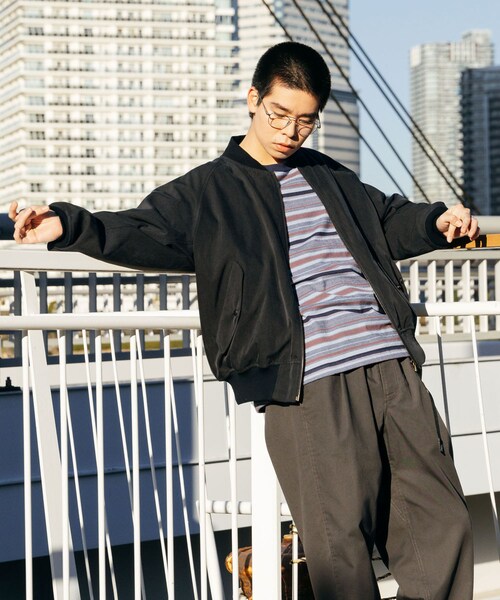 URBAN RESEARCH（アーバンリサーチ）の「POLYPLOID　OVERSIZE LONGSLEEVE B（Tシャツ/カットソー・メンズ・PPL/NVY/GRY/BLK・2/3/4）」の7枚目の写真