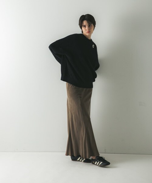 URBAN RESEARCH(アーバンリサーチ)の「FOX/CASHMEREルーズニット(ニット/セーター・レディース・L.PINK/TOP BROWN/BLACK・FREE)」の10枚目の写真