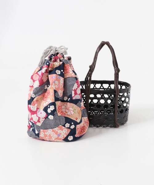 URBAN RESEARCH ROSSO（アーバンリサーチロッソ）の「かご巾着B（着物・メンズ・BROWN・-）」の6枚目の写真