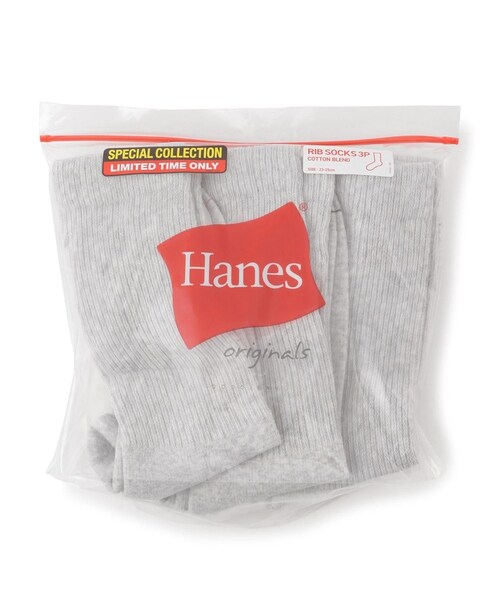 ROPE' PICNIC(ロペピクニック)の「【一部店舗限定】【Hanes x DODO JEAN】フルレングスソックス3P(ソックス/靴下・レディース・ブラック/チャコール/ホワイト・S)」の5枚目の写真