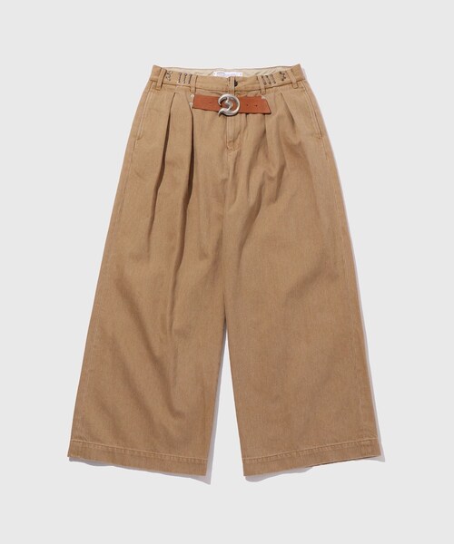 ADAM ET ROPE'(アダムエロペ)の「【DAIRIKU/ダイリク】D Buckle Super Wide Chino Pants(チノパンツ・メンズ・ブラック/ベージュ・M/S)」の3枚目の写真