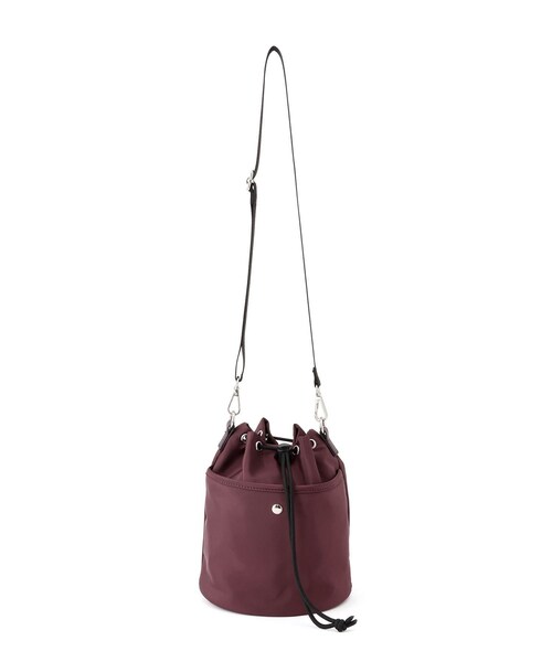 ROPE' PICNIC(ロペピクニック)の「巾着ショルダーバッグ/撥水・3WAY(ショルダーバッグ・レディース・ブラック/ライトグレー/ワイン系・F)」の12枚目の写真