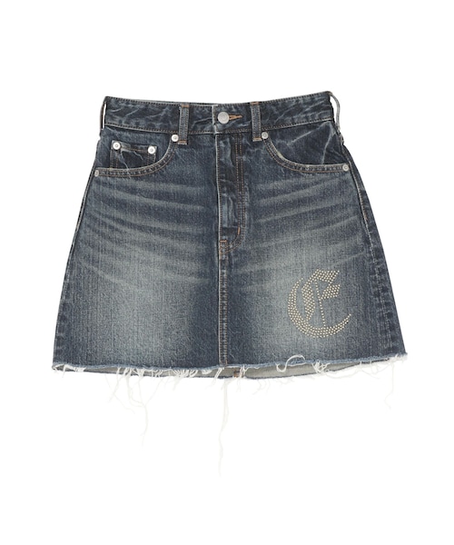 EVRIS（エヴリス）の「ワンポイントスタッズデニムミニスカート【セットアップ着用可能】（デニムスカート・レディース・アイスブルー/インディゴ・S/M）」の20枚目の写真