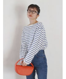 Ungrid | ボートネックボーダーロングスリーブTee(Tシャツ/カットソー)