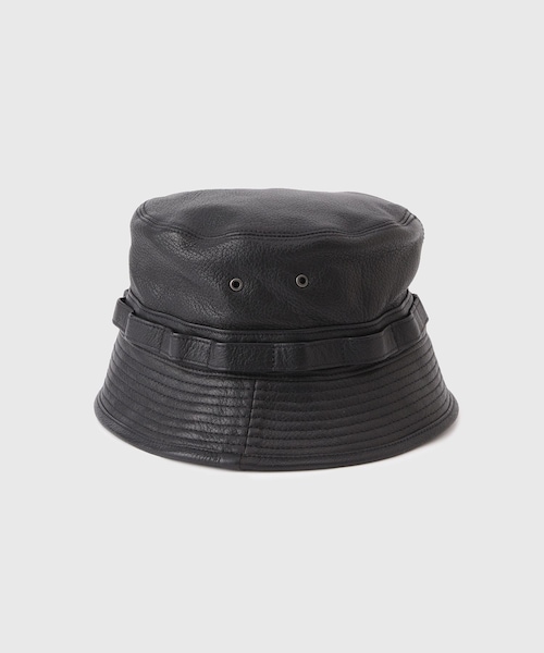 ADAM ET ROPE'（アダムエロペ）の「【CCU/シーシーユー】JUNGLE HAT（ハット・メンズ・ブラック・F）」の3枚目の写真