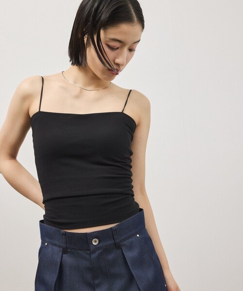 ADAM ET ROPE'（アダムエロペ）の「【OUR WACOAL×ADAM ET ROPE'】コットン混カップインベアトップキャミソール（キャミソール・レディース・ブラック/ホワイト/オリーブ・L/M/S）」の10枚目の写真