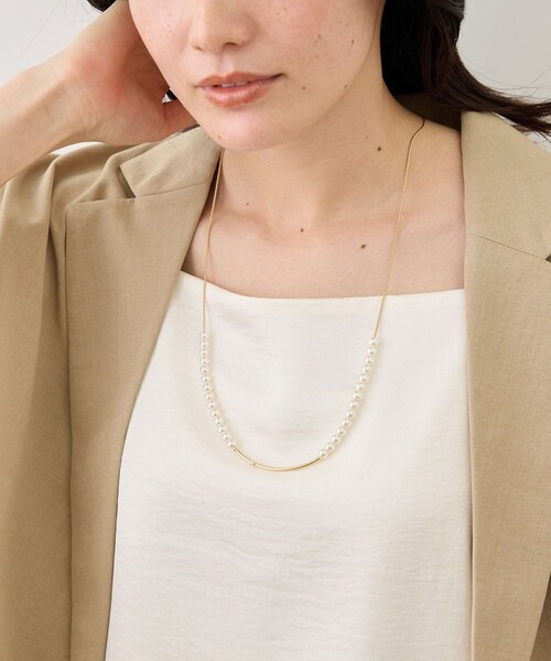 ROPE' PICNIC(ロペピクニック)の「上下2WAYパールネックレス(ネックレス・レディース・ゴールド/その他・F)」の5枚目の写真
