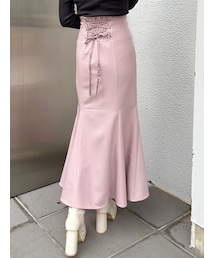 MERCURYDUO | バックレースアップストレッチマーメイドスカート(スカート)