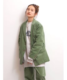 Ungrid | カラーコーデュロイジャケット(テーラードジャケット)