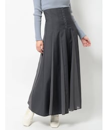 MERCURYDUO | 異素材ドッキングスーパーハイウエストスカート(スカート)