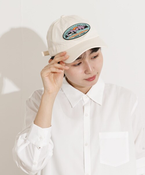 THE GOODLAND MARKET(ザグッドランドマーケット)の「ザ グッドランド マーケット THE GOODLAND CAP2(キャップ・メンズ・ivory/black/blue/pink・one)」の5枚目の写真