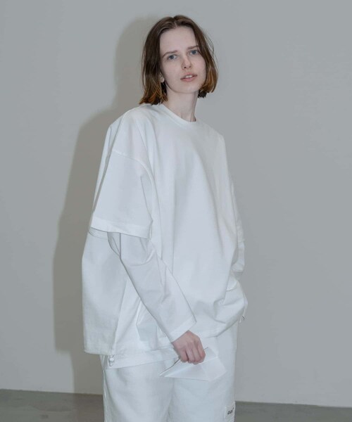 URBAN RESEARCH（アーバンリサーチ）の「dDdDdDd　BIG DRAWSTRING SHORT-SLEEVE T-SHIRTS（Tシャツ/カットソー・メンズ・WHITE/BLACK/NAVY/M.GRAY・S/M/L/XL/XXL）」の12枚目の写真