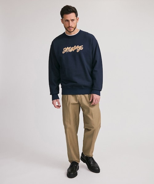 Saturdays NYC(サタデーズ ニューヨークシティ )の「Neon Saturdays Sweatshirt(スウェット・レディース・ホワイト/ネイビー・L/M/S/XL/XS)」の20枚目の写真