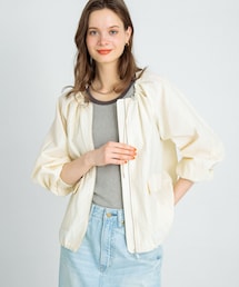 URBAN RESEARCH Sonny Label | ノーカラーギャザーブルゾン(ブルゾン)