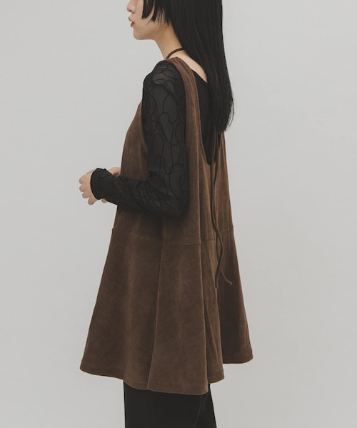 KBF（ケイビーエフ）の「2WAYローフレアミニワンピース（ワンピース・レディース・BROWN/BLACK・one）」の18枚目の写真