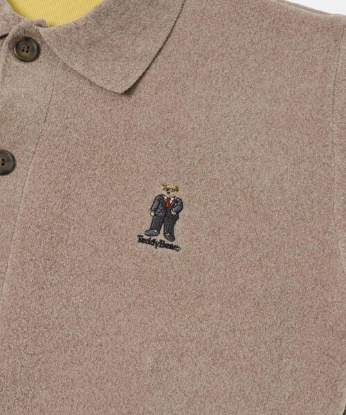 ITEMS URBANRESEARCH（アイテムズ アーバンリサーチ）の「Teddy Bear Wフェイスニットシャツカーディガン（カーディガン/ボレロ・メンズ・OFF/NVY/MOC・M/L）」の14枚目の写真