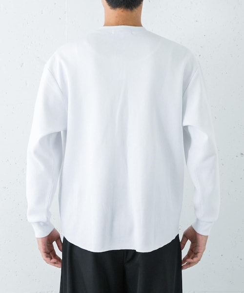 URBAN RESEARCH（アーバンリサーチ）の「『UR TECH』度詰めワッフルヘンリーロングスリーブ（Tシャツ/カットソー・メンズ・WHITE/OATMEAL/GRAY H/BLACK・M/L）」の9枚目の写真