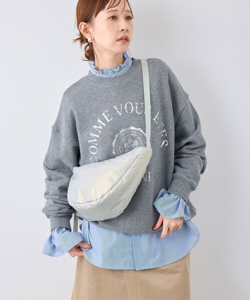 ROPE' PICNIC（ロペピクニック）の「【CONTOROL FREAK/コントロールフリーク別注カラー】ムーンバッグ（ショルダーバッグ・レディース・グリーン系/シルバー・F）」の21枚目の写真