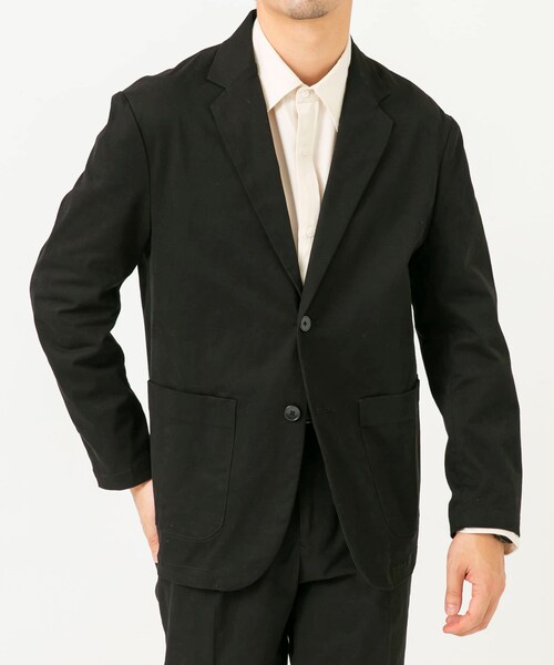 URBAN RESEARCH ROSSO（アーバンリサーチロッソ）の「『XLサイズあり』ピーチツイルストレッチシングルジャケット（テーラードジャケット・メンズ・DARK BROWN/NAVY/BLACK・M/L/XL）」の19枚目の写真