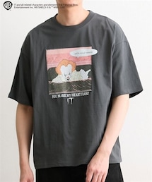 nissen | IT（イット）　綿１００％古着風半袖ムービープリントTシャツ(Tシャツ/カットソー)