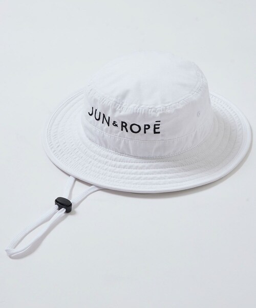 ROPE'(ロペ)の「ロゴ入りバケットハット(ハット・レディース・ブラック/ホワイト/ベージュ・L/M/F)」の2枚目の写真