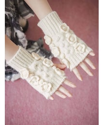 merry jenny | おはなニットグローブ(手袋)