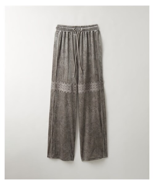 nissen（ニッセン）の「【TTOL】レース切り替えトラックパンツ（パンツ・レディース・グレー/黒・1=M~L/2=L~LL/3=3L~4L）」の14枚目の写真