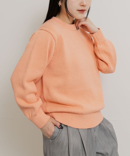 THE GOODLAND MARKET（ザグッドランドマーケット）の「米富繊維　WASHI COTTON KNIT PULLOVER（ニット/セーター・レディース・31PINK/14BLACK/40IVORY・1/3）」の20枚目の写真