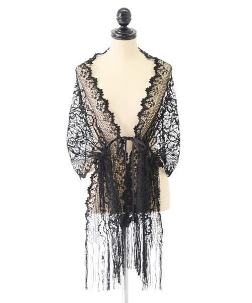 URBAN RESEARCH ROSSO（アーバンリサーチロッソ）の「レースストール（ストール/ショール・レディース・BLK/BEG・FREE）」の6枚目の写真