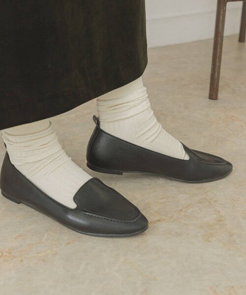 RODE SKO（ロデスコ）の「『MADE IN JAPAN』ELKE やわらかスリッポン（スリッポン・レディース・MILK TEA/PISTACHIO/IVORY/BLACK/LIGHT GRAY/OFF WHITE/BROWN・36/37/38）」の3枚目の写真