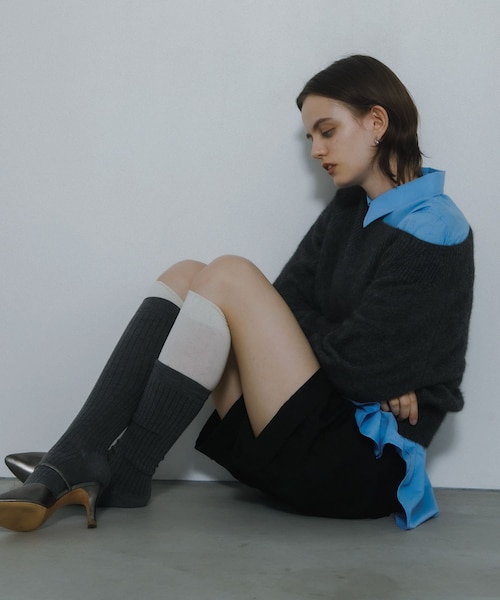 SENSE OF PLACE by URBAN RESEARCH（センスオブプレイスバイアーバンリサーチ）の「スリットスリーブルーズシャツ（シャツ/ブラウス・レディース・IVORY/L.BLUE/BLU×WHT/BRN×BEG・one）」の3枚目の写真