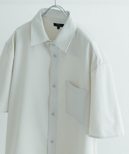 ITEMS URBANRESEARCH（アイテムズ アーバンリサーチ）の「ドライタッチ レギュラーカラー 半袖シャツ（シャツ/ブラウス・メンズ・IVO/MNT/BLU/CHA・M/L）」の17枚目の写真