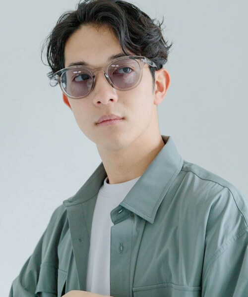 SENSE OF PLACE by URBAN RESEARCH(センスオブプレイスバイアーバンリサーチ)の「『ユニセックス』ボストンサングラス(メガネ・メンズ・BLACK/GRAY/YELLOW/CLEAR・one)」の16枚目の写真