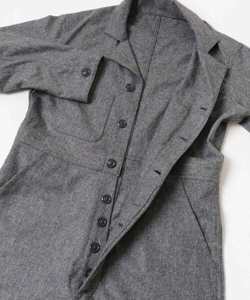 かぐれ(カグレ)の「MASTER&CO FLANNEL ALL IN ONE(つなぎ/オールインワン・レディース・GREY/DK GREY・S)」の16枚目の写真