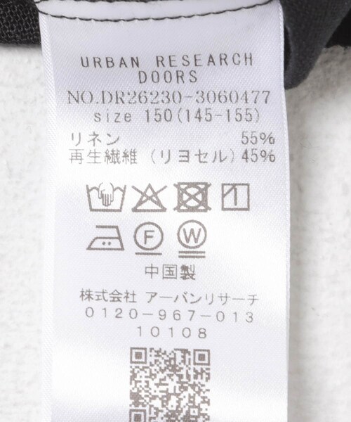 URBAN RESEARCH DOORS（アーバンリサーチドアーズ）の「『150サイズ』『親子リンク』リネンリヨセルドットワンピース(KIDS)（ワンピース・キッズ・BLACK/NATURAL・150(145-155)）」の9枚目の写真