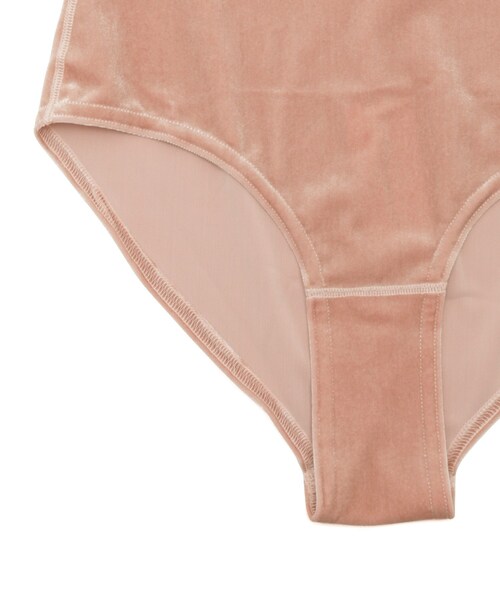 ADAM ET ROPE'（アダムエロペ）の「【SIMONE WILD】VELVET PANTY（ショーツ・レディース・チャコール/ベージュ/ライトグリーン/ピンク・F）」の12枚目の写真