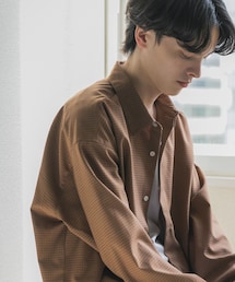 SENSE OF PLACE by URBAN RESEARCH | マイクロチェックレギュラーカラーシャツ(シャツ/ブラウス)