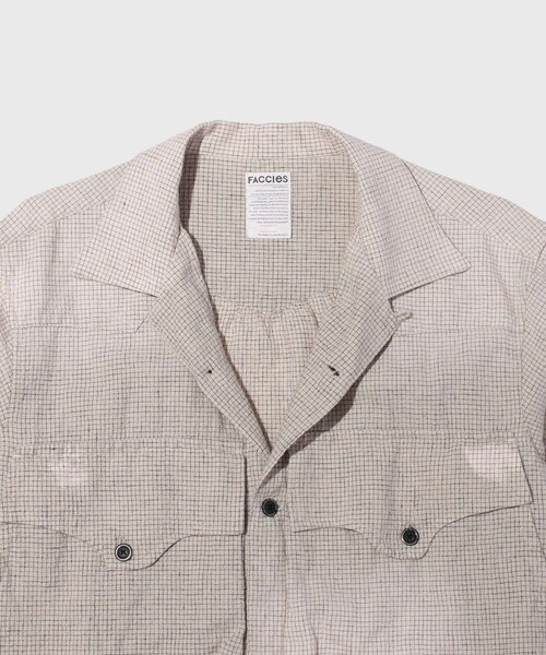 ADAM ET ROPE'(アダムエロペ)の「【FACCIES/ファッチーズ】AGING PIN CHECK SHORT BLOUSON(ブルゾン・メンズ・キナリ・1/2)」の5枚目の写真