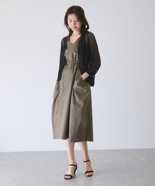 Jayro（ジャイロ）の「メッシュアミニットカーディガン（カーディガン/ボレロ・レディース・ブラック/ライトグレー/ホワイト系・F）」の15枚目の写真