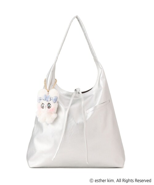 ROPE' PICNIC(ロペピクニック)の「【Esther Bunny Little meets ROPE' PICNIC】チャーム付きバッグ(トートバッグ・レディース・ブラック/シルバー・F)」の11枚目の写真