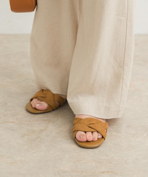 URBAN RESEARCH DOORS（アーバンリサーチドアーズ）の「『一部WEB限定カラー』セパレートフラットサンダル（サンダル・レディース・L.BEIGE/BLACK/CAMEL/BLUE・36/37/38）」の18枚目の写真