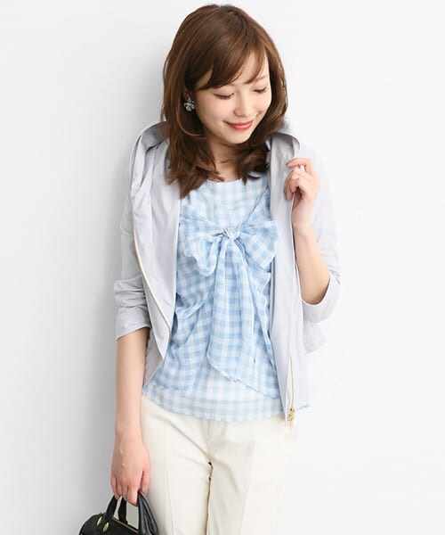 URBAN RESEARCH ROSSO（アーバンリサーチロッソ）の「ギンガムシャツTシャツ（シャツ/ブラウス・レディース・BLACK/BLUE/YELLOW・FREE）」の8枚目の写真