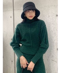 EMODA | タックスリーブショートニット(ニット/セーター)