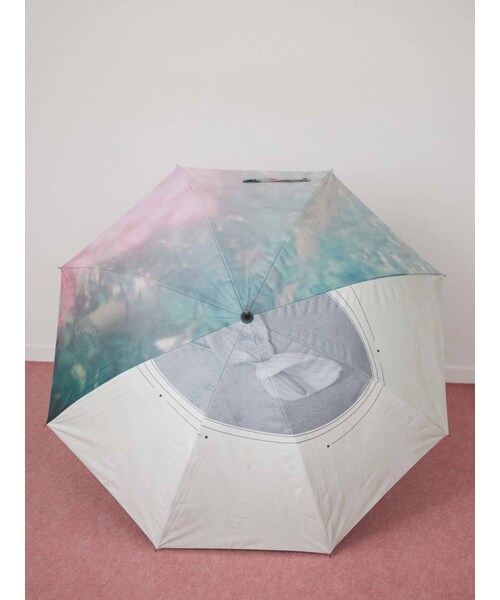 merry jenny（メリージェニー）の「asymmetry umbrella（長傘・レディース・アイボリー/パープル/ライトミックス/ミックス・F）」の9枚目の写真