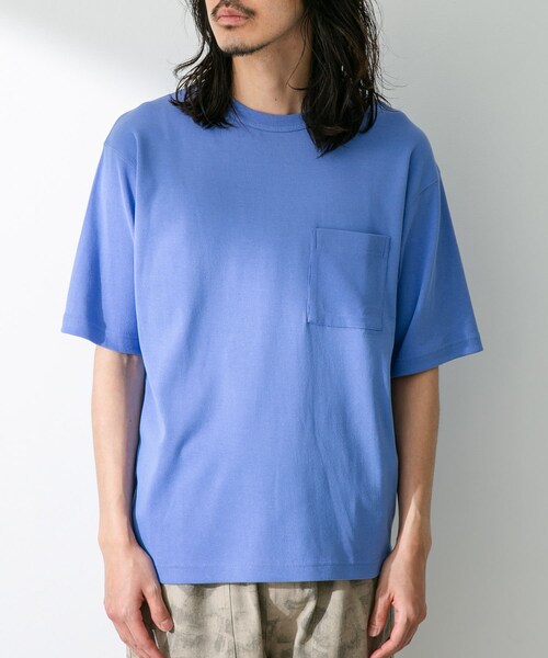 URBAN RESEARCH Sonny Label（アーバンリサーチサニーレーベル）の「UpDRIFT フライスショートスリーブTシャツ（Tシャツ/カットソー・メンズ・オフ/ブルー/イエロー/レッド・M/L）」の14枚目の写真