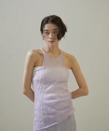 【Gabriela Coll Garments】クラッシュドタフタタンクトップ
