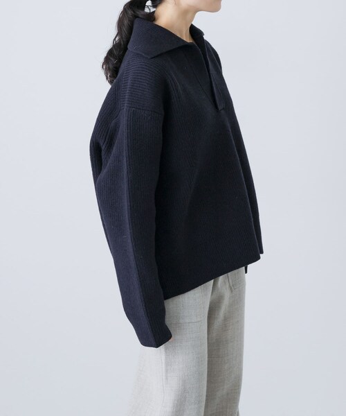 かぐれ（カグレ）の「STUDIO NICHOLSON　NASH（ニット/セーター・レディース・CRIMSON/D NAVY・0）」の5枚目の写真