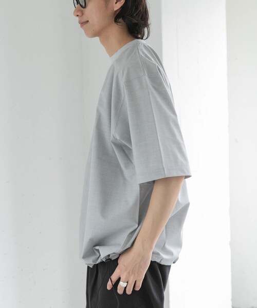 URBAN RESEARCH DOORS（アーバンリサーチドアーズ）の「FORK&SPOON　キャリーマンヘムスピンドルTシャツ（Tシャツ/カットソー・メンズ・LT.GREY/CHARCOAL/KHAKIBROWN・4/5）」の6枚目の写真