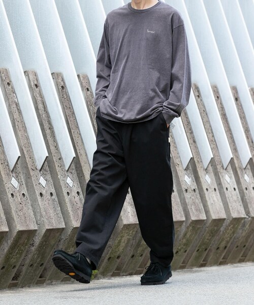 URBAN RESEARCH Sonny Label（アーバンリサーチサニーレーベル）の「ベーシックワイドイージーチノパンツ（チノパンツ・メンズ・ブラック/チャコール/ネイビー/ベージュ・S/M/L）」の10枚目の写真